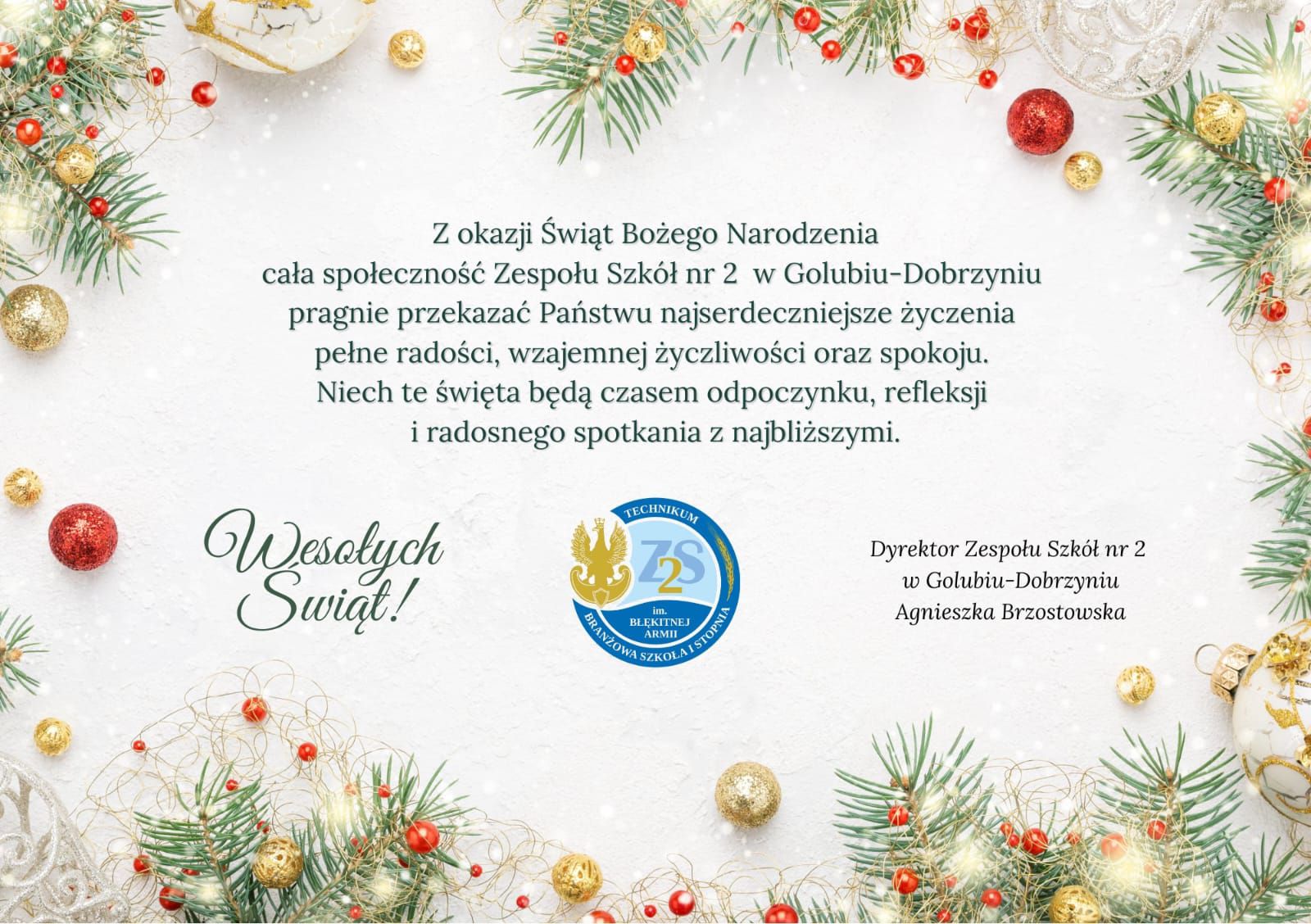 Życzenia świąteczne