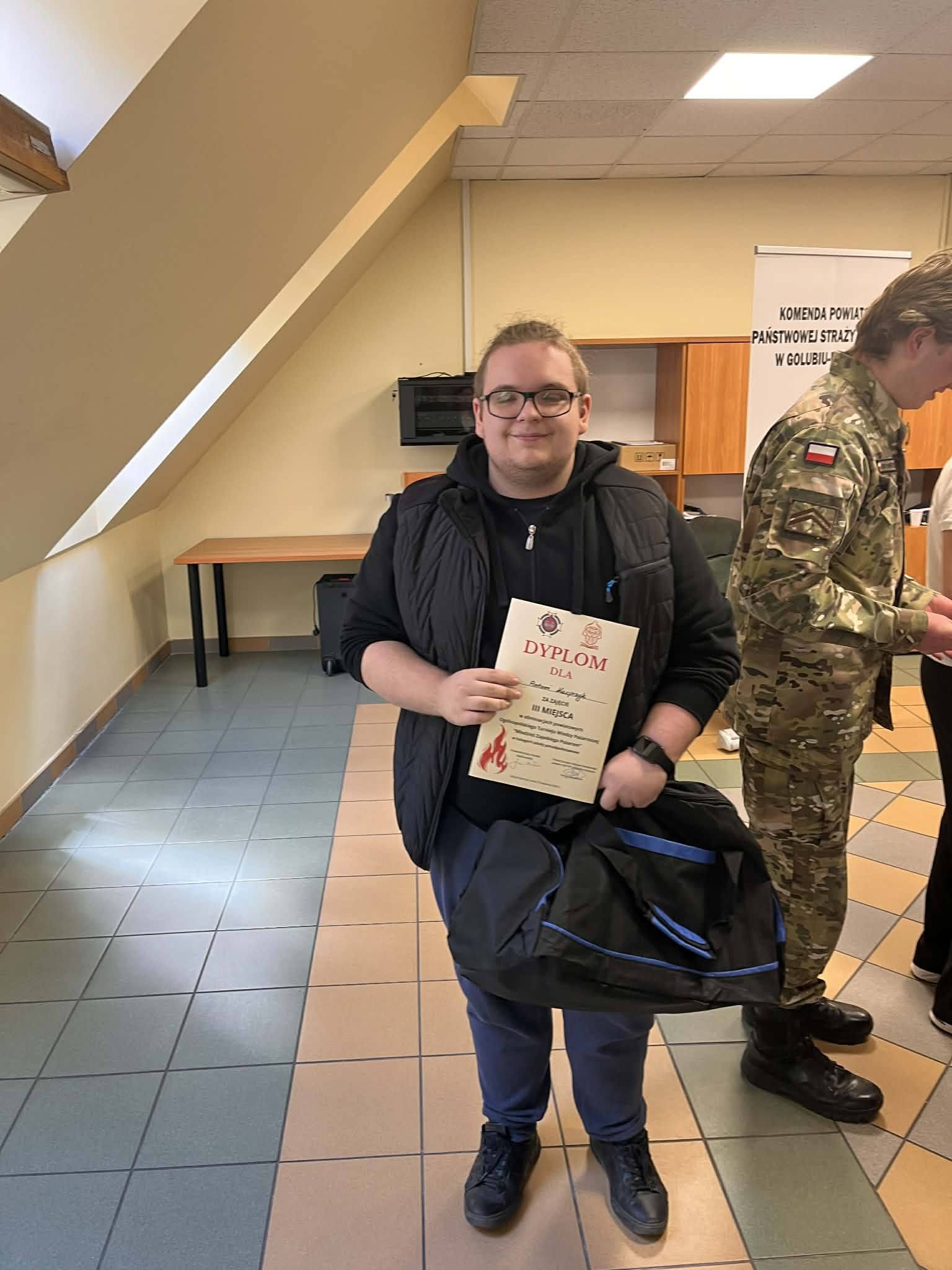 Antoni na podium turnieju pożarniczego